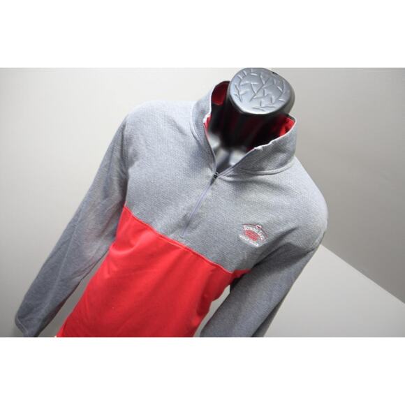 Under Armour 1/4 Zip Jacket Golf Red Athletic Loose Performance Mens Size XL - Picture 4 of 7